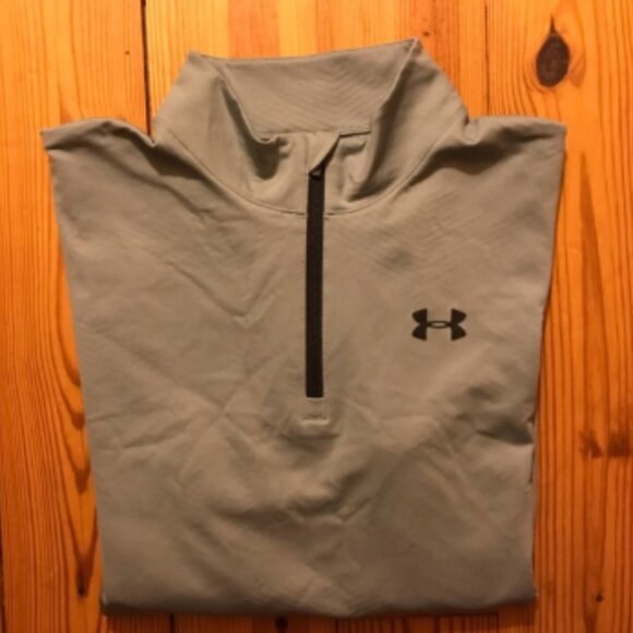 Under Armor Gray Half Zip Jacket, EUC, XL - Picture 12 of 12